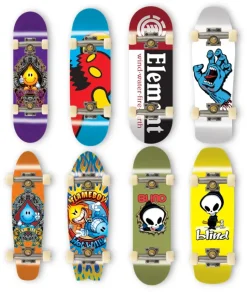 Tech Deck, Confezione Da 8 Fingerboard Del 25° Anniversario, Mini Skateboard Da Collezione, Giocattoli Per Bambini Da 6 Anni In Su