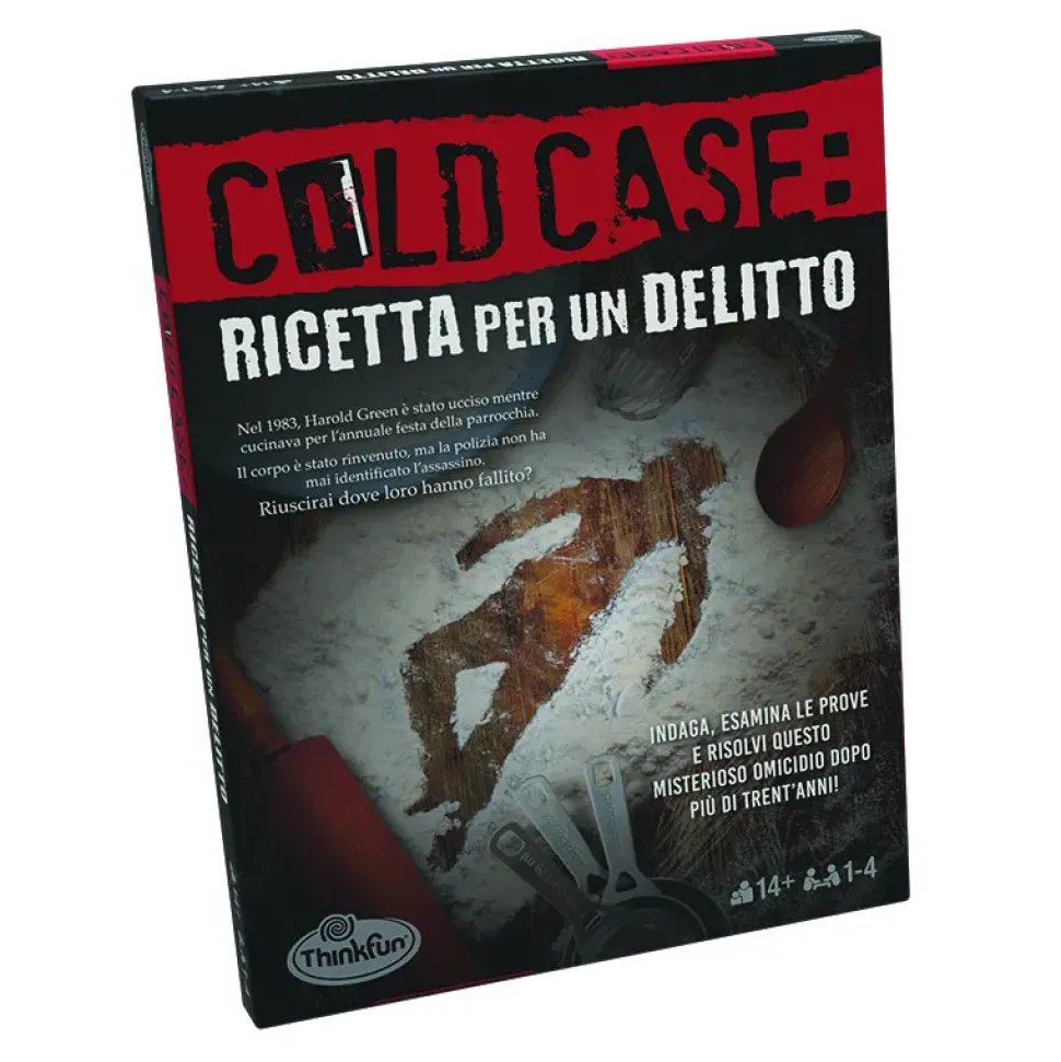 Thinkfun Cold Case 2: Ricetta Per Un Delitto, Gioco Di Logica E Indagine Per Adulti, 1-4 Giocatori, Eta 14+ Anni