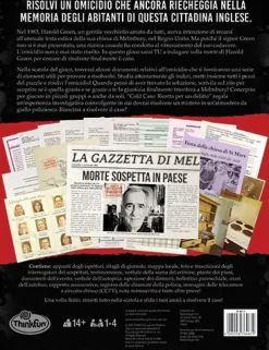 Thinkfun Cold Case 2: Ricetta Per Un Delitto, Gioco Di Logica E Indagine Per Adulti, 1-4 Giocatori, Eta 14+ Anni