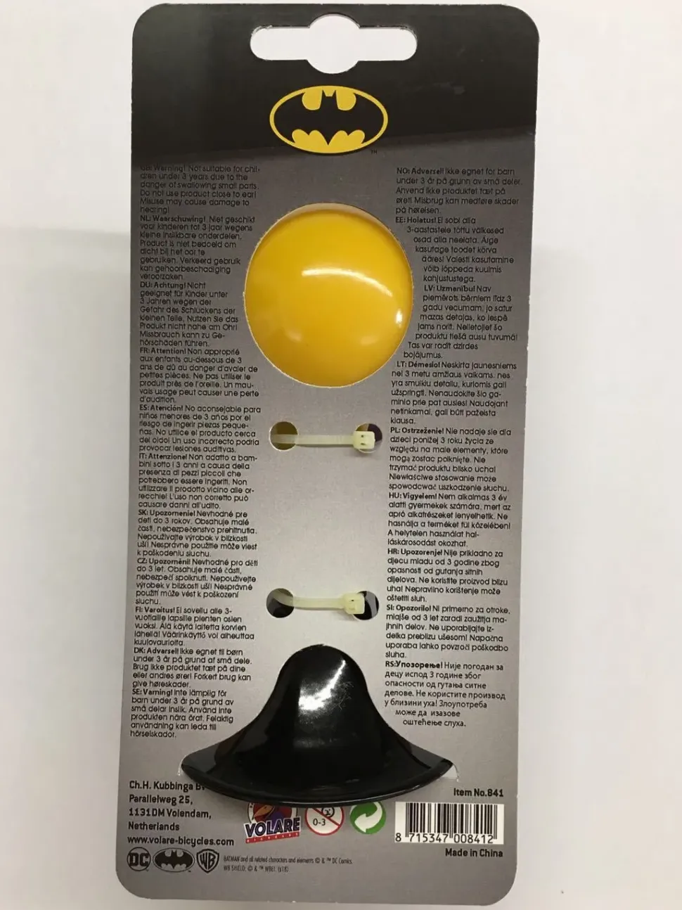 Trombetta Per Bicicletta Da Bambini Licenza Batman