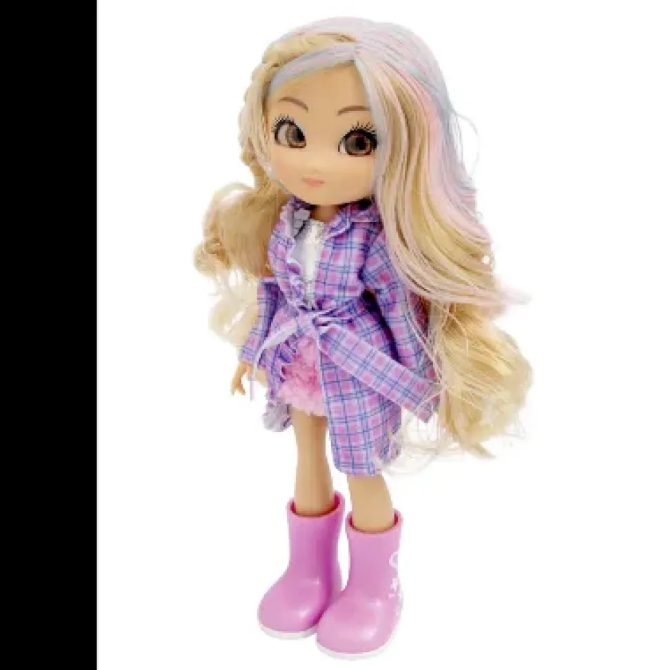 Unique Eyes Bambola Articolata 25Cm, Con Occhi Grandi Magici E Profondi, Segue Il Tuo Sguardo, Rebecca Fashion Doll Cantante Estroversa