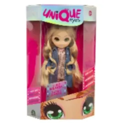 Unique Eyes Bambola Articolata 25Cm, Con Occhi Grandi Magici E Profondi, Segue Il Tuo Sguardo, Amy Fashion Doll Ginnasta Elegante