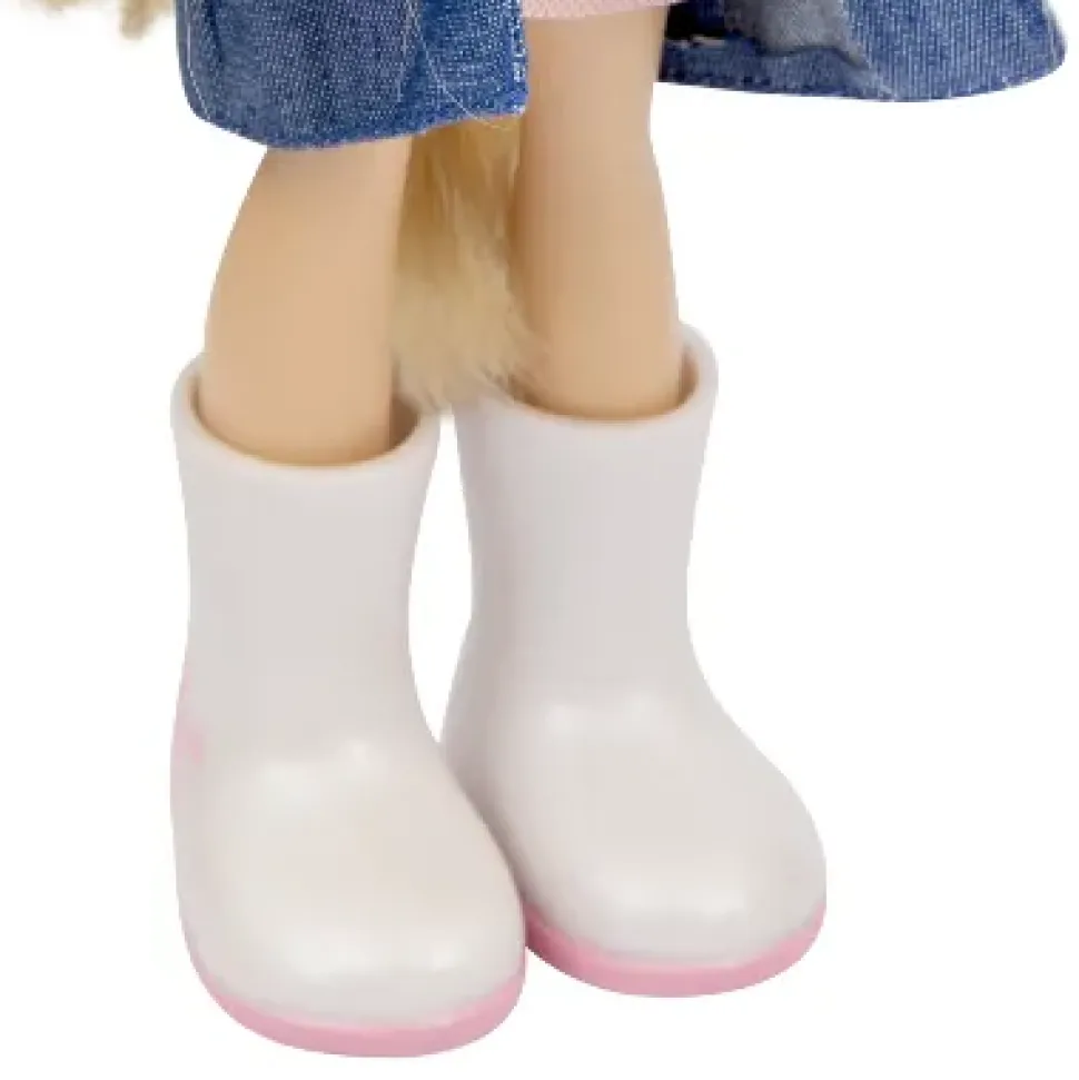 Unique Eyes Bambola Articolata 25Cm, Con Occhi Grandi Magici E Profondi, Segue Il Tuo Sguardo, Amy Fashion Doll Ginnasta Elegante