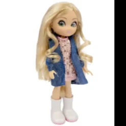 Unique Eyes Bambola Articolata 25Cm, Con Occhi Grandi Magici E Profondi, Segue Il Tuo Sguardo, Amy Fashion Doll Ginnasta Elegante