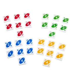 Uno Quattro, Posiziona Quattro Tessere E Abbina Colore E Numero