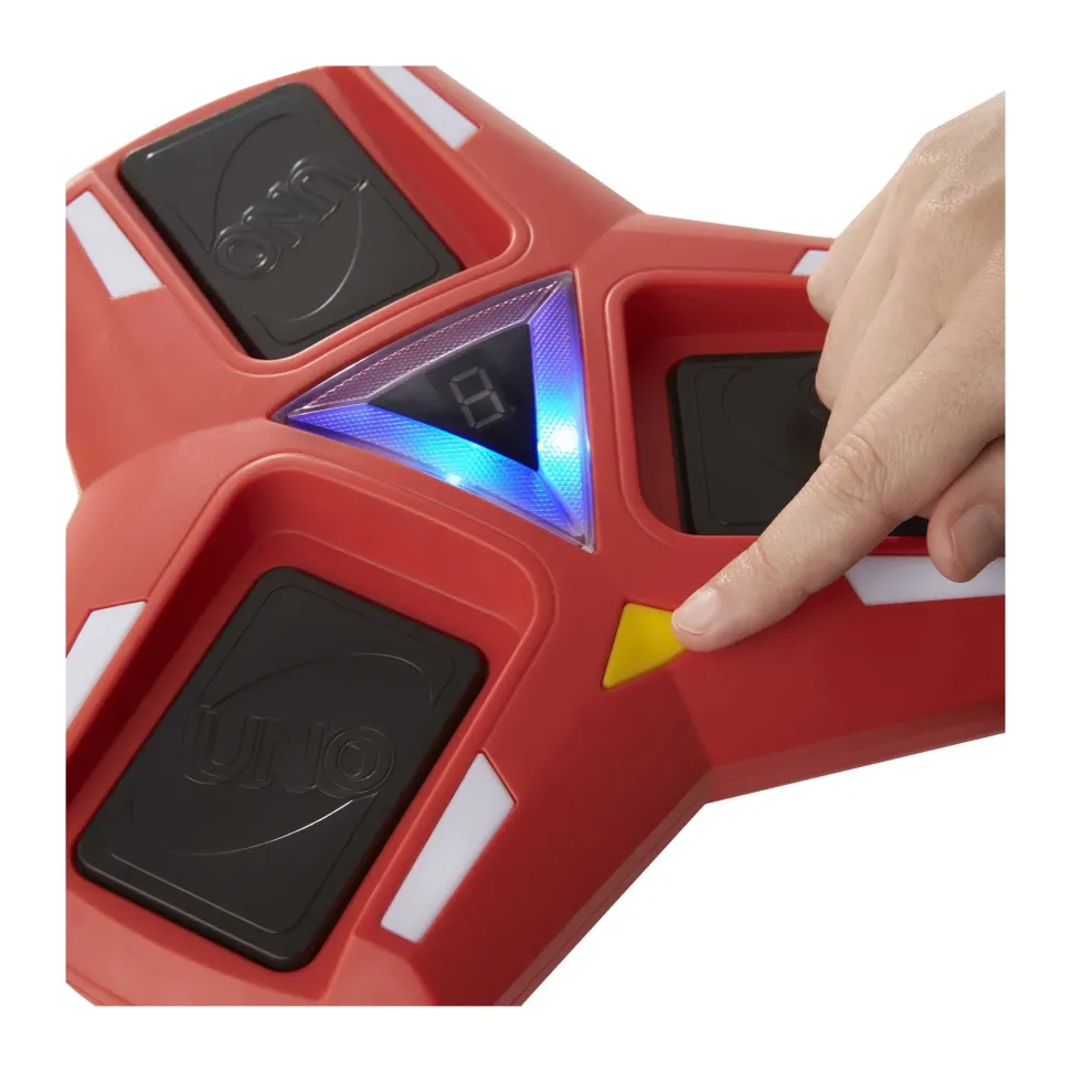 Uno Triple Play, Con Porta-Carte Con Luci E Suoni E 112 Carte, Per Ragazzi, Adulti E Bambini 7+ Anni