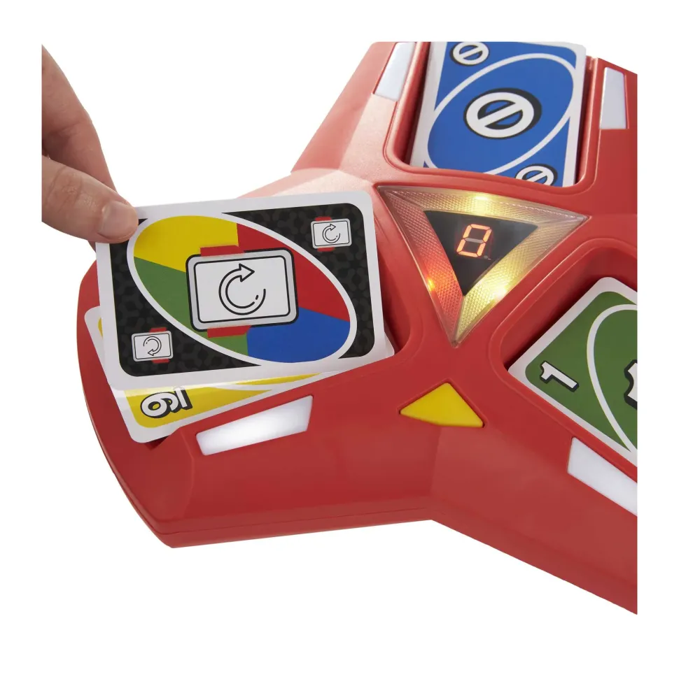 Uno Triple Play, Con Porta-Carte Con Luci E Suoni E 112 Carte, Per Ragazzi, Adulti E Bambini 7+ Anni