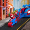 Veicolo 2 In 1, Auto Con Funzione Lanciatore, Moto E Personaggio Spidey
