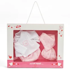 Vestito Bebe Reborn 45 Cm Con Chiusura A Portafoglio E Ricamo