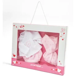 Vestito Bebe Reborn 45 Cm Con Chiusura A Portafoglio E Ricamo