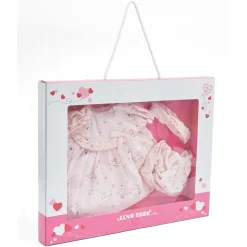 Vestito Bebe Reborn 45 Cm Con Decorazioni Floreali