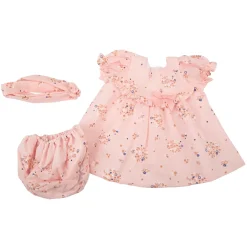 Vestito Bebe Reborn 45 Cm Con Decorazioni Floreali