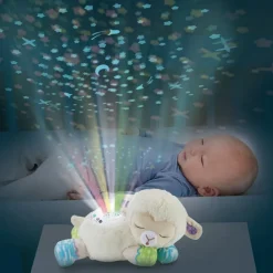 Vtech Luce, Ninna Nanna Parlante 3 In 1, Un'Adorabile Pecorella Per Illuminare Le Notti Del Tuo Bambino