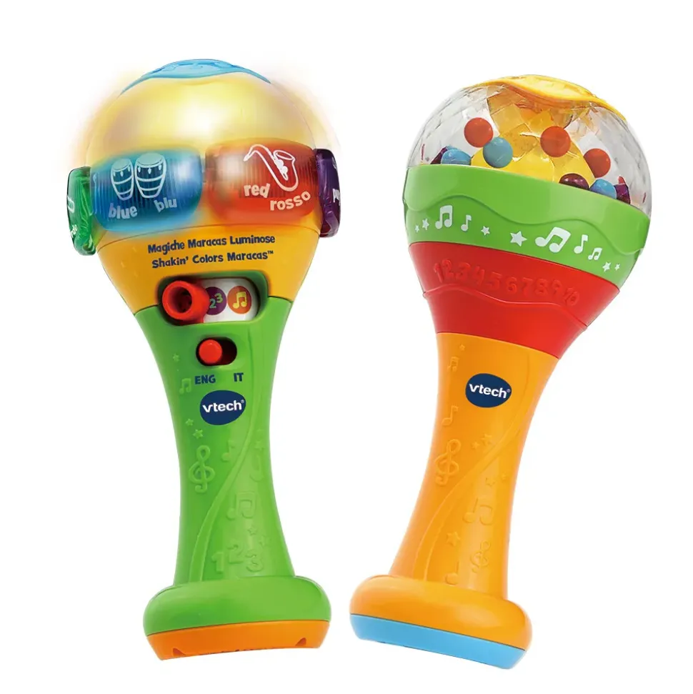 Vtech Magiche Maracas Luminose 100% Bilingue Per Scoprire L'Inglese Con La Musica!