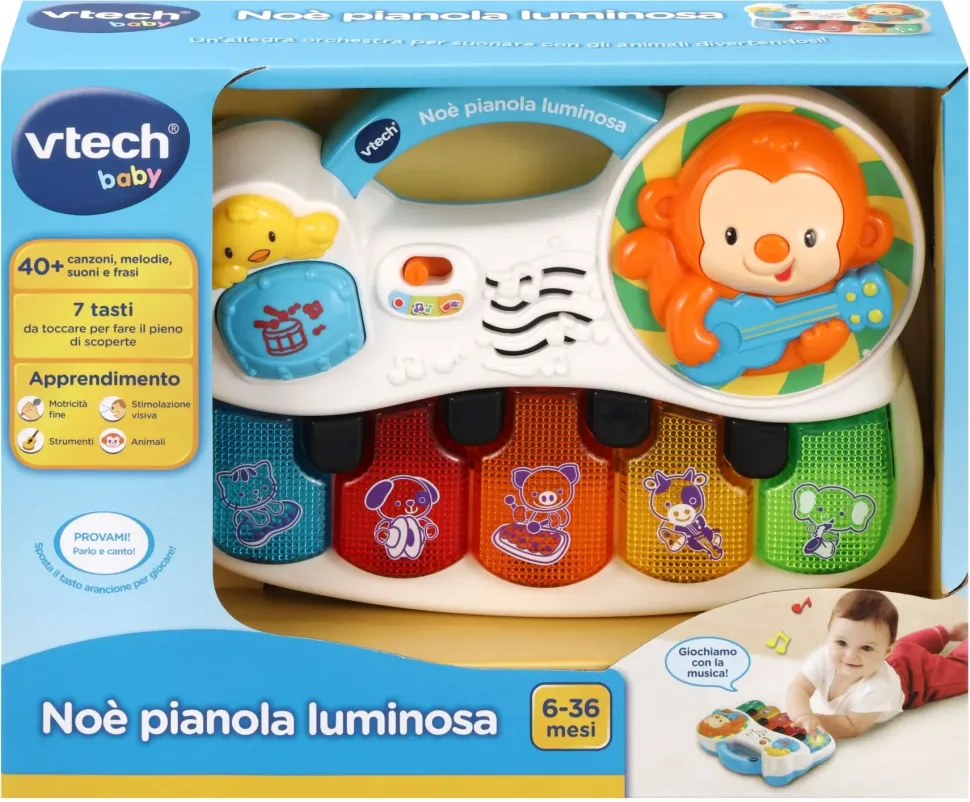 Vtech Noe Pianola Luminosa Per Cantare Con Noe E I Suoi Amici!