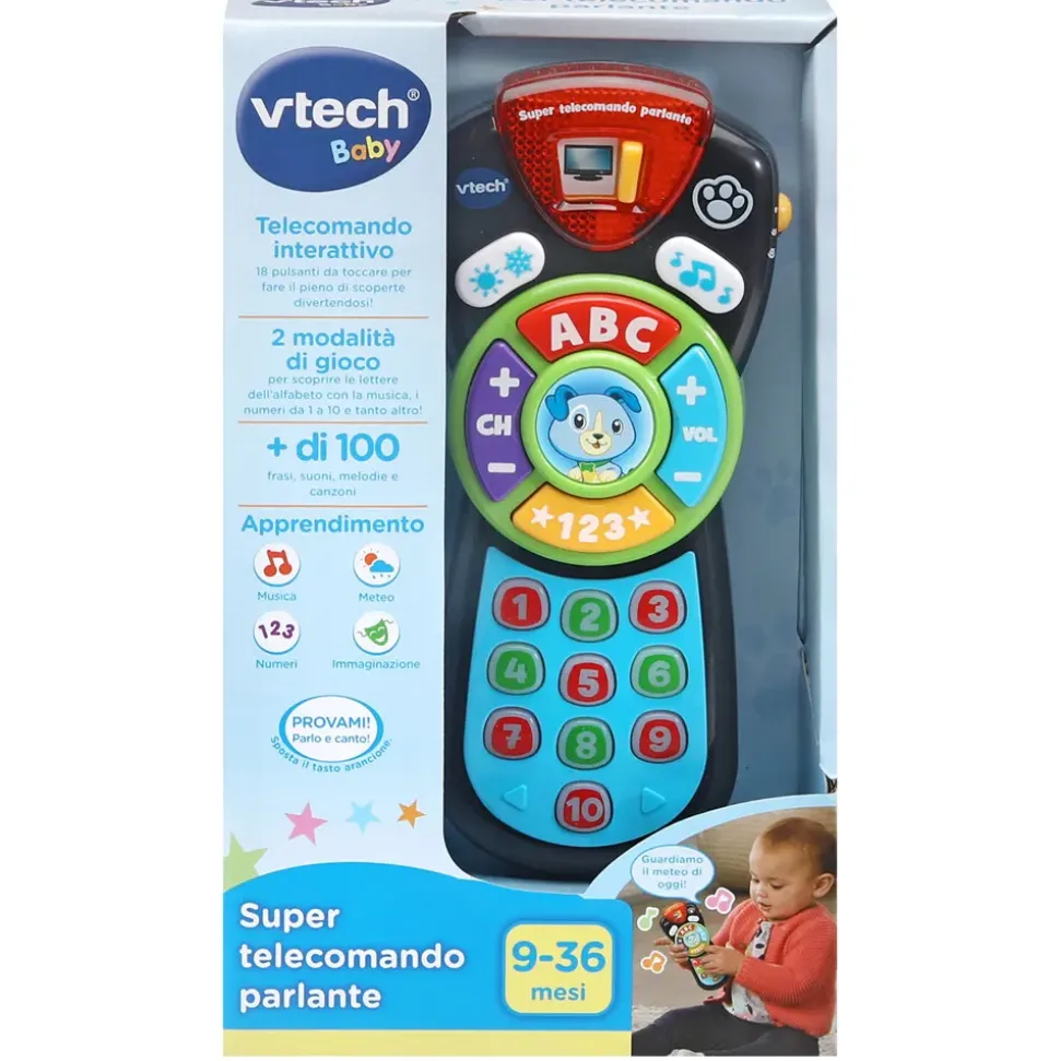 Vtech Super Telecomando Parlante Per Imitare I Grandi, Due Modalita Di Gioco E Piu Di 100 Frasi, Suoni E Melodie!