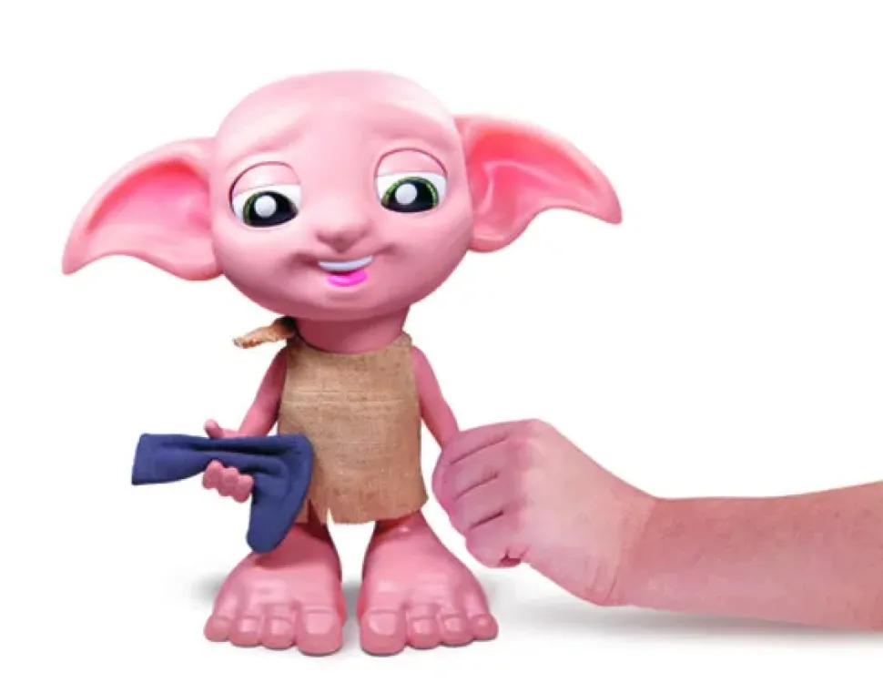 Wizarding World Harry Potter, Elfo Interattivo Di Dobby, Con Calzino, Oltre 30 Suoni E Frasi, Alto 21,6 Cm, Giocattoli Per Bambini Dai 6 Anni In Su